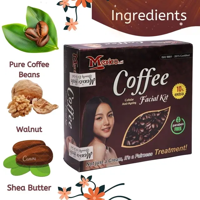 Maxico Herbal Coffee Facial Kit, Pack of 2