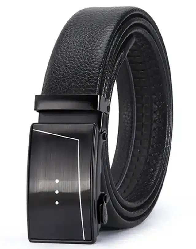 Synthetic Casual Belt for Men (Black)