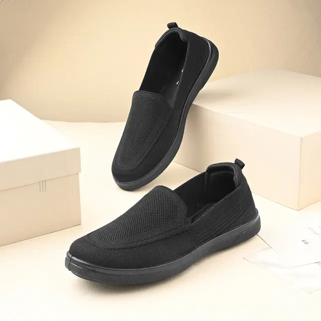 Loafers for Men (Black, 6)