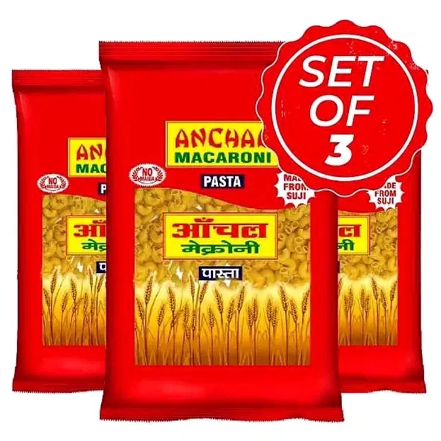 Anchal Macaroni Pasta Elbow 80 g (Set of 3)