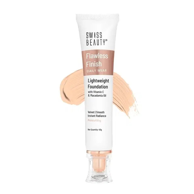 Swiss Beauty Flawless Finish Foundation, Shade- 003 Natural Beige, 50 g