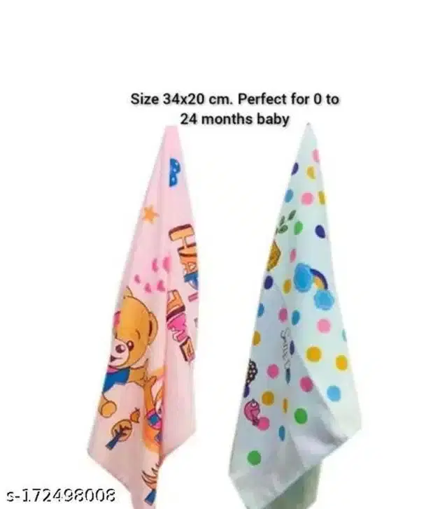 Extra Soft Bath Towel for Baby, Pink & Light Blue, Pack of 2