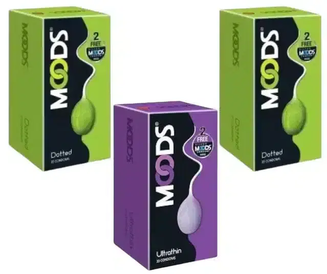 Moods Dotted with Ultrathin Condoms, Pack of 60