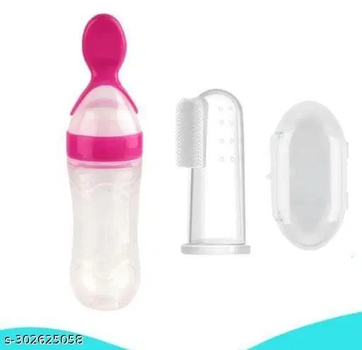 Baby Feeding Spoon With Toungue Cleaner