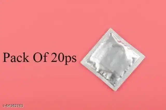 Xebok Strawberry Flavoured Extra Dotted Condoms, Pack of 20
