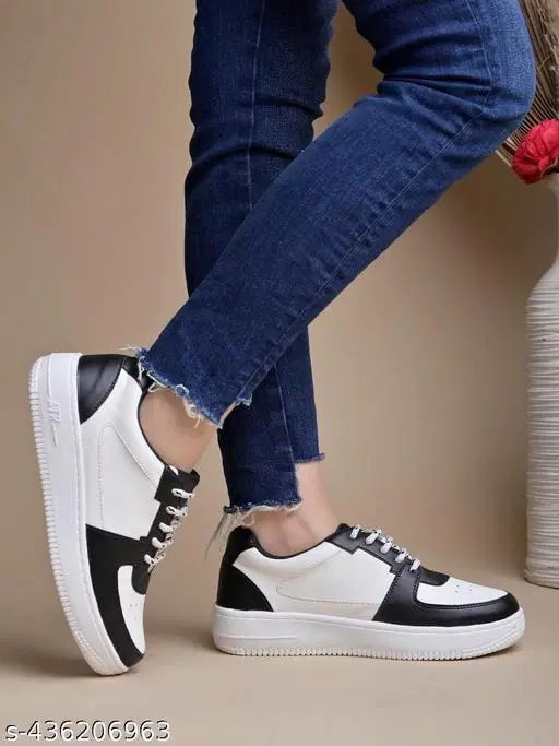 Colorblocked Synthetic Sneakers for Girls (Multicolor, 14-15 Years)