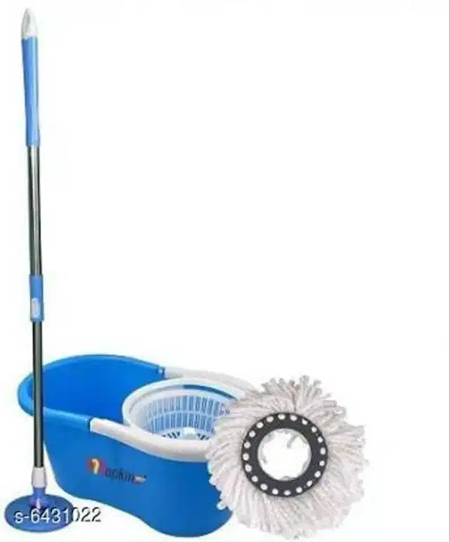 Spin Bucket Mop with 1 Refill, Assorted, Set of 1