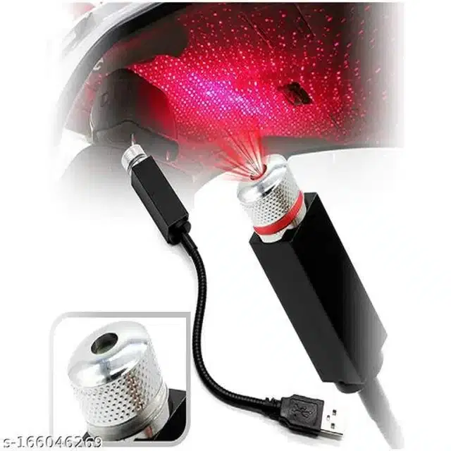 Plastic USB Projector Night Light, Red