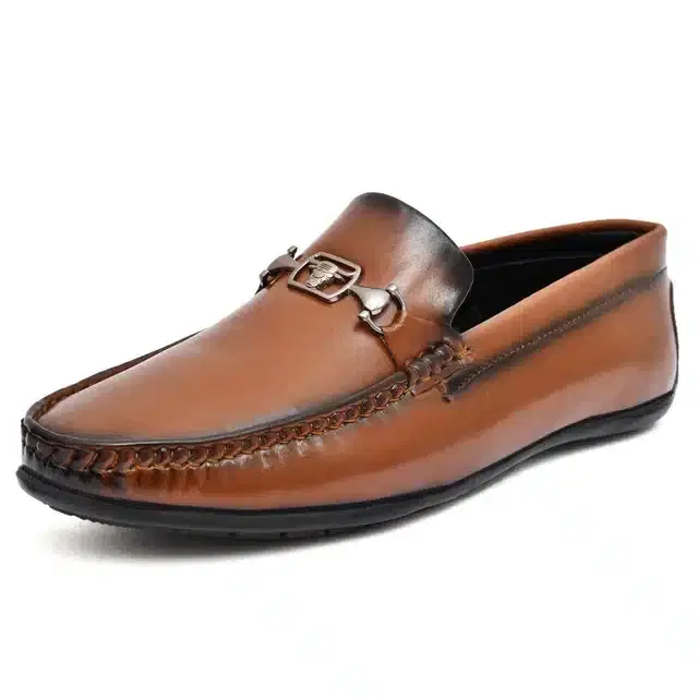 Loafers for Men (Tan, 6)
