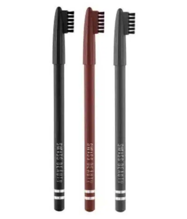 Lenon Beauty Brow Eyebrow Kit Light Brown Dark Grey Black, Pack of 3, S-90