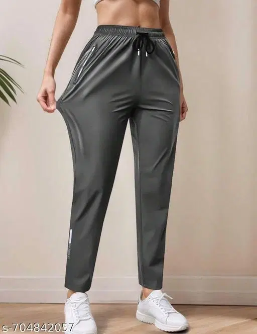 Cotton Trouser for Women, Grey (S)