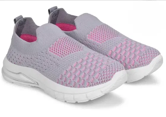 Womens Sport Shoes for Women, Grey & Pink (7)
