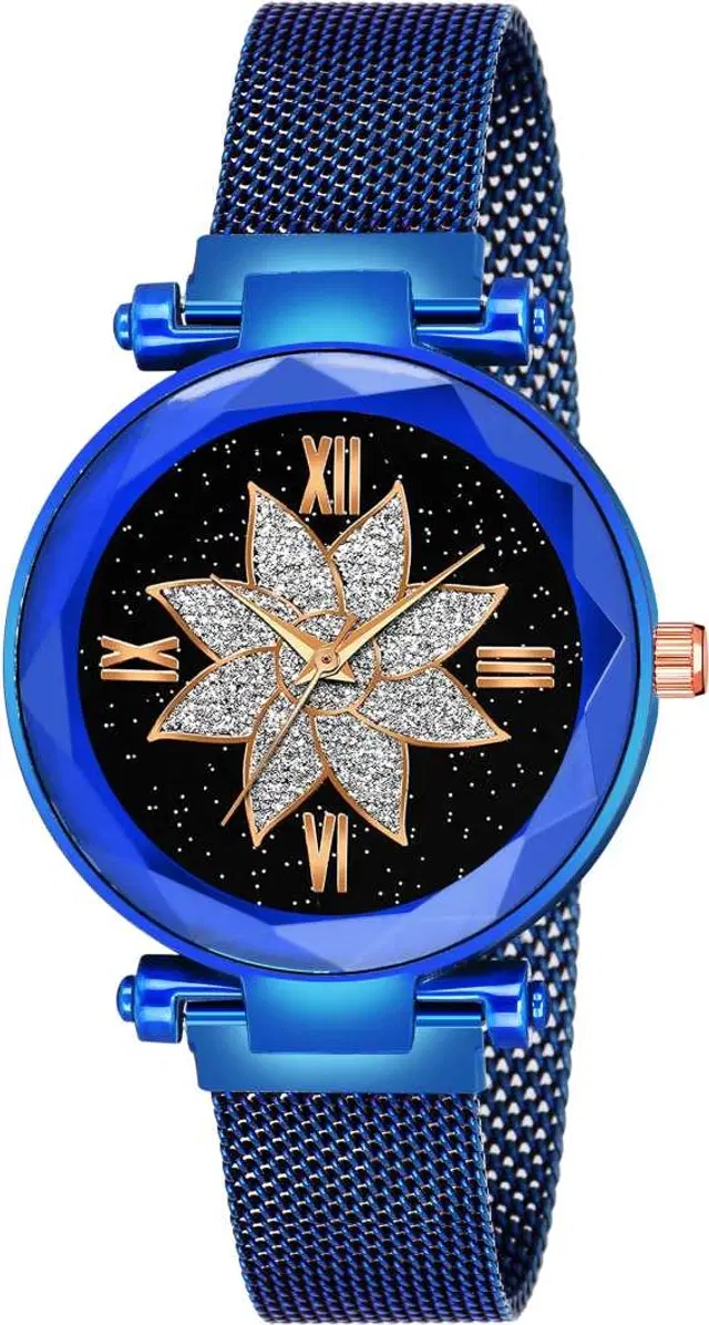 Metal Strap Analog Watch for Women & Girls (Multicolor)