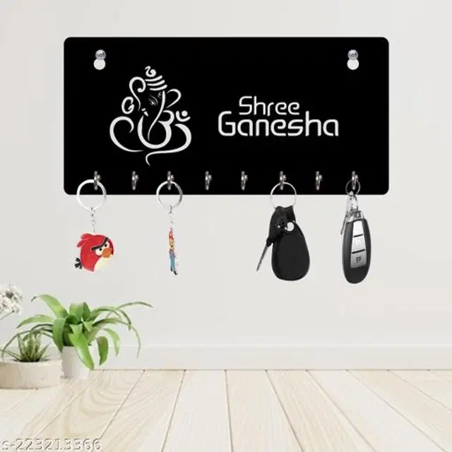 Wooden Key Holder, Black