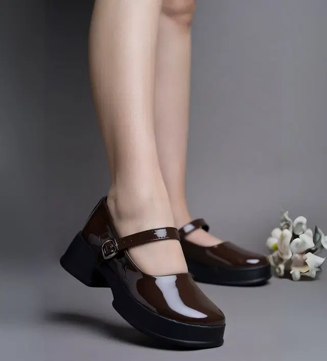 JM Looks Stylish Heels for Women (Brown, 5)