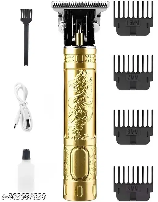 T9 Rechargeable Hair Trimmer for Men, Gold