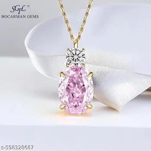 New Daily Wear Exquisite Gold Plated Necklace Zircon Ice Flower Cut for Girls