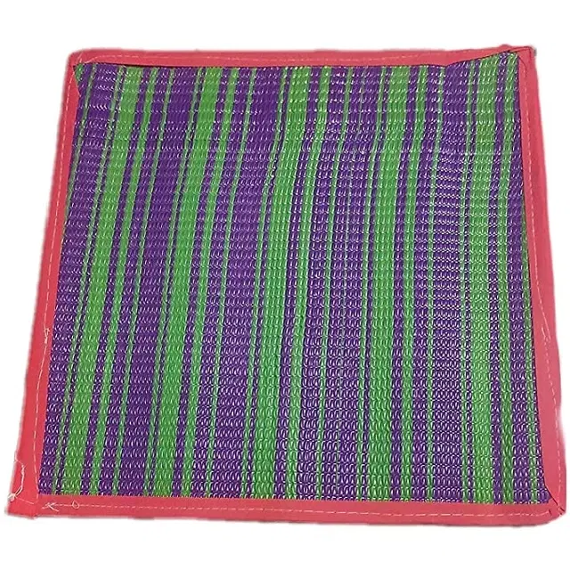Nylon Floor Mat, Multicolor, 16x18 inches, Pack of 4