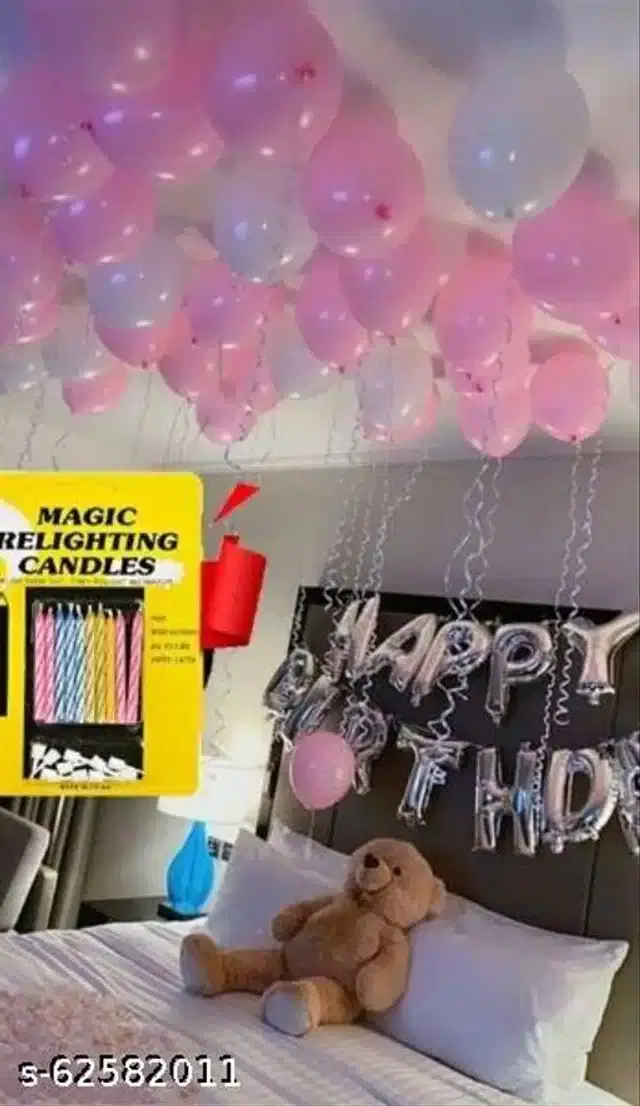 Birthday Party Decoration Kit, Multicolor, Set of 53