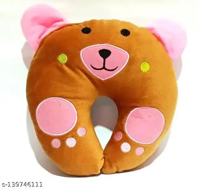 Woolen Neck Support Pillow for Infants, Brown, 0-6 Months