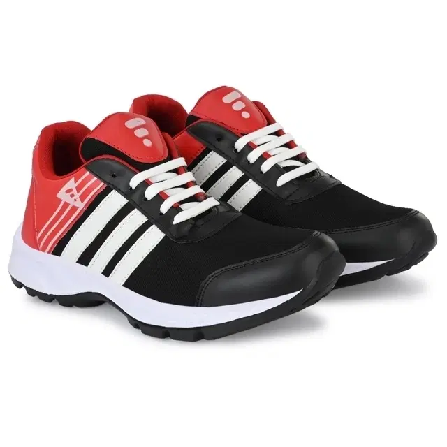 Densu Sports Shoes for Men Red Eva, Black & Red (8)