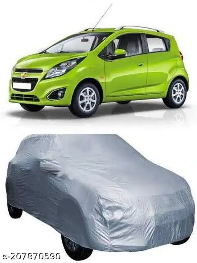 Taffeta Waterproof Car Cover for Chevrolet Beat, Multicolor