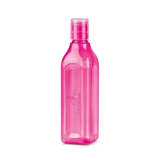 Milton Prive 500 Pet Water Bottle, 525 ml, Green | BPA Free | Food Grade | Leak Proof | Sports | Gym | Home | Kitchen | Reusable Pink