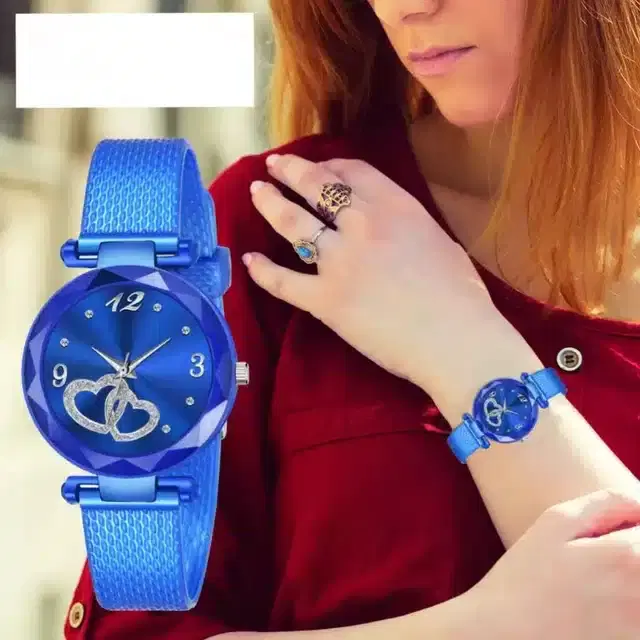 Analog Watch for Girls (Blue)