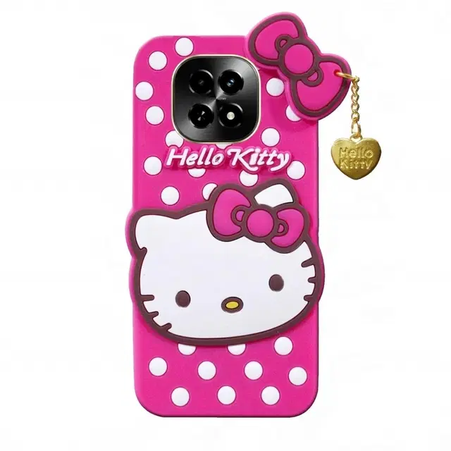 Silicone Mobile Back Cover for Realme C63 5G, Pink