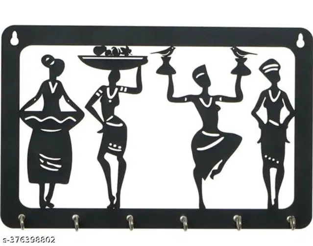 Wooden Key Holder, Black