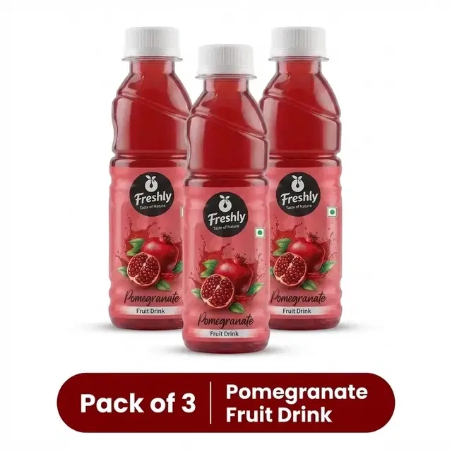Freshly Pomegranate Juice 250 ml (Pack Of 3)