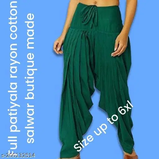 Salwar for Women (Green, 40)