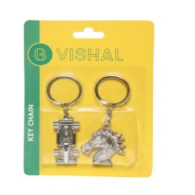 Steel Keychain, Assorted, Set of 1
