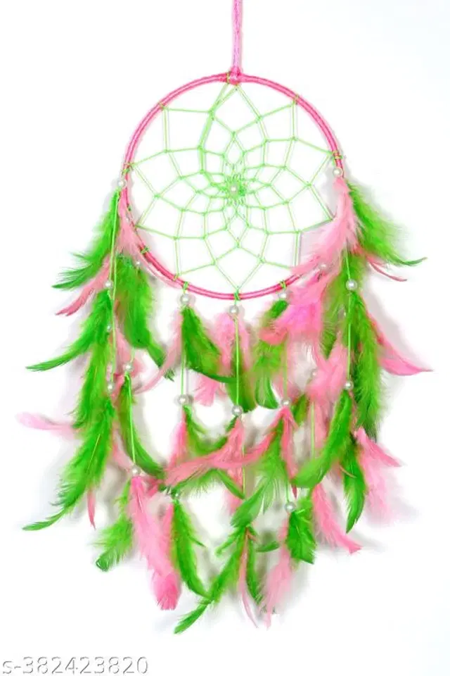 Feather Wall Hanging Dream Catcher, Multicolor