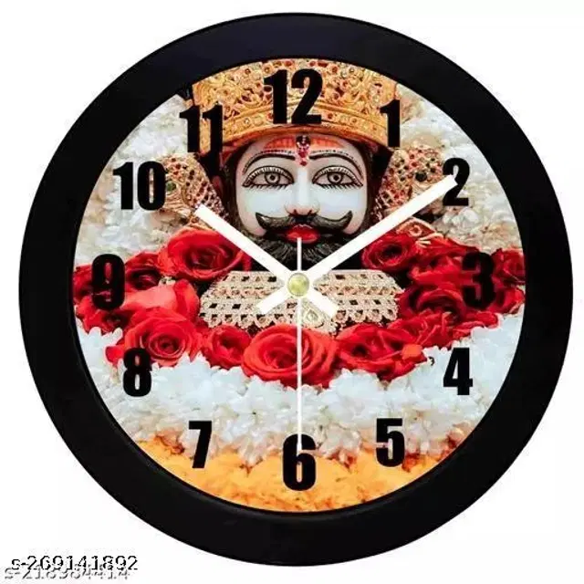 Plastic Wall Clock, Multicolor