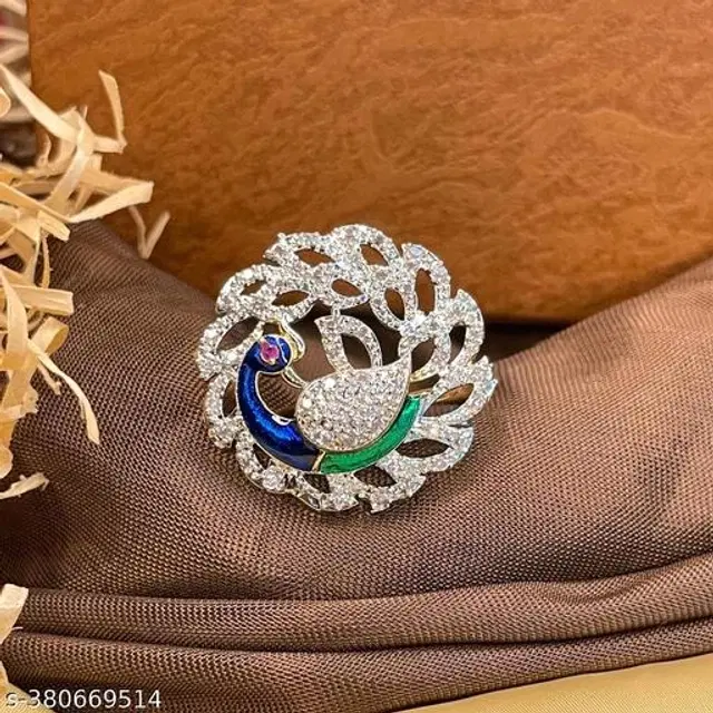 Alloy Ring for Women (Multicolor)