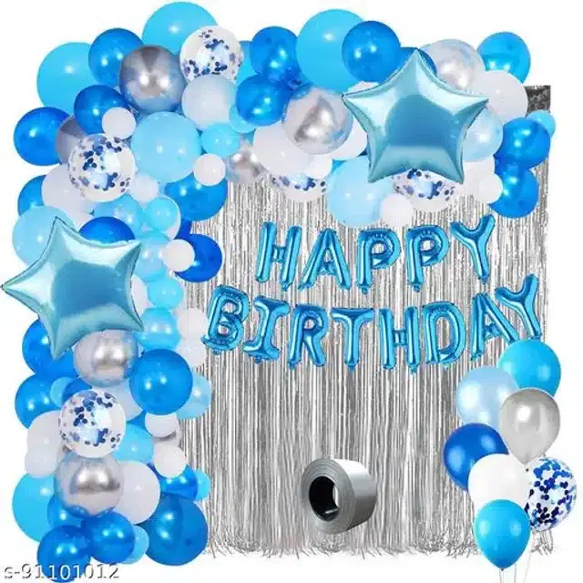 Birthday Party Decoration Kit, Multicolor, Set of 70