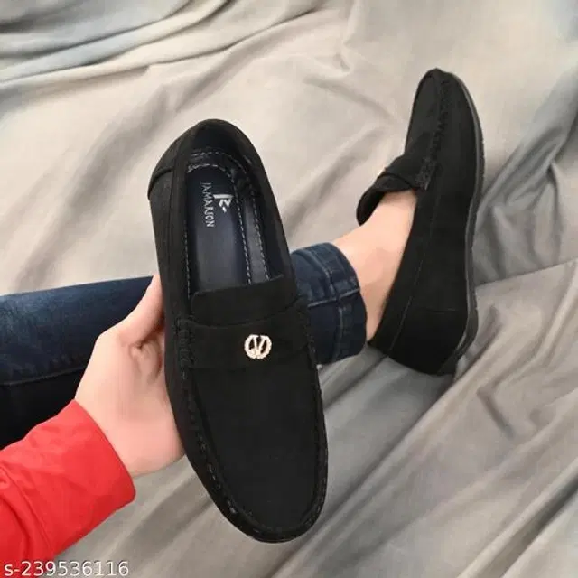 Loafers for Men (Black, 6)