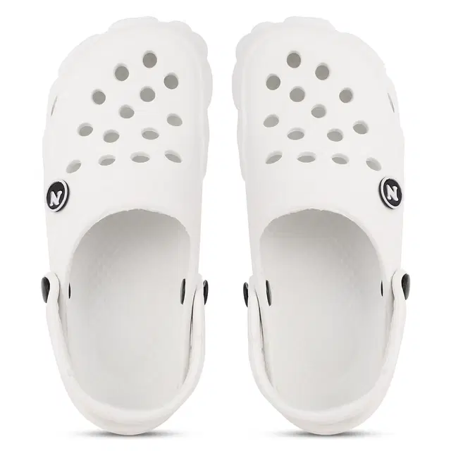 Zakozee Clogs for Men, White (6)