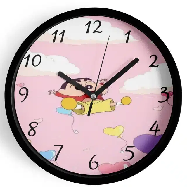Shinchan Analog Wall Clock, Multicolor, 7 Inches