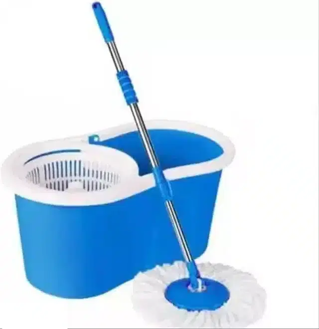 Bucket Mop with Refill, Set of 1, Blue