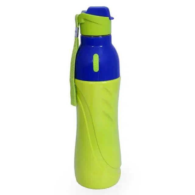 Insulated Plastic Sport Water Bottle, Green, 650 ml, J-136