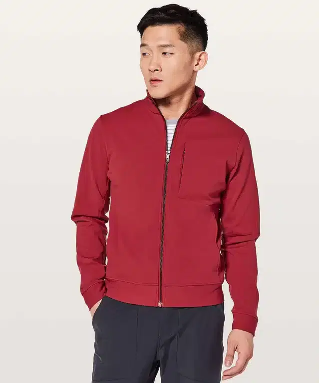 Full Sleeves Solid Jacket for Men (Maroon, S)