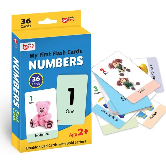 LITTLE BERRY My First Flash Cards - Numbers, 36 Cards