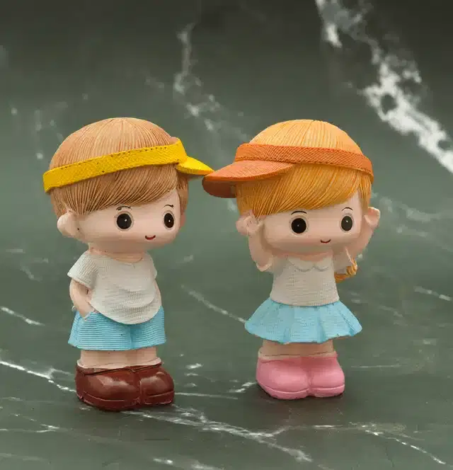 Silicone Couple Showpiece, Multicolor, Set of 1