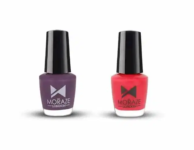 Paint Your Own Rainbow Nail Polish, Pack of 2, Purple & Dark Pink, 5 ml