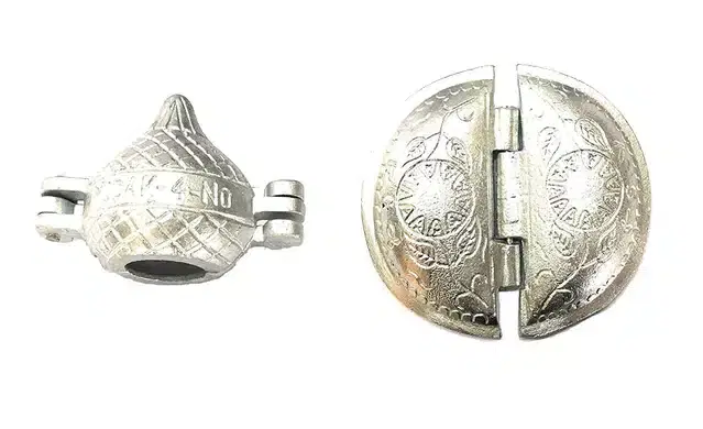 Gujiya & Modak Maker Mould, Set of 2, Silver