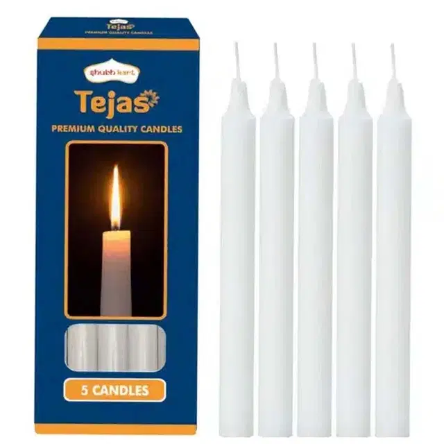 Shubhkart Tejas Premium Candle, Pack of 5