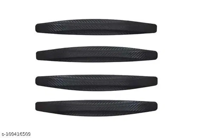 Rubber Car Bumper Protector, Black, Pack of 4