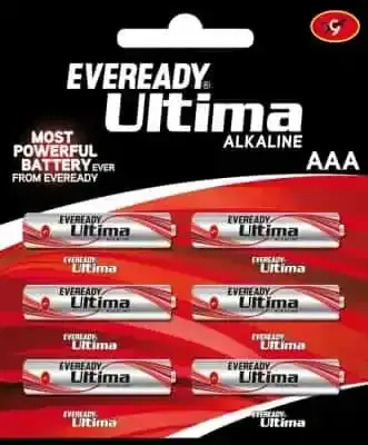 Eveready Alkaline Battery 2112 AAA, Pack Of 6